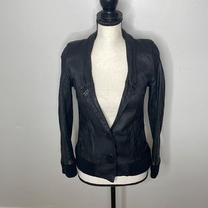 Lerario Beatriz Leather blazer jacket